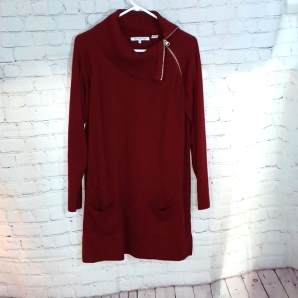 Eight eight eight Dresses & Skirts - Eight Eight Eight Womans  Burgundy Sweater Dress  XL  888